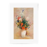 Flowers in a Vase Photographic Print, Impressionist Art, Floral Still Life Art, Home Decor Wall Art, Vintage Inspired Print - Tawshia
